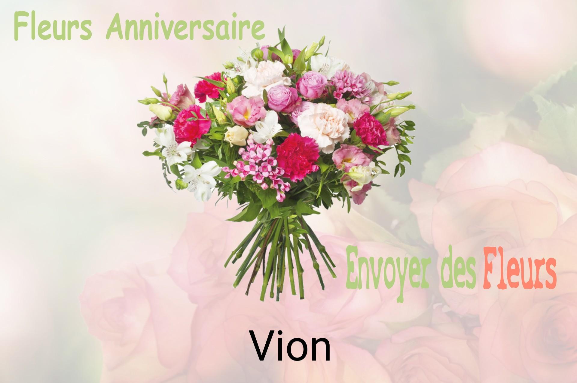 Bouquet de fleurs d’anniversaire livré à Vion