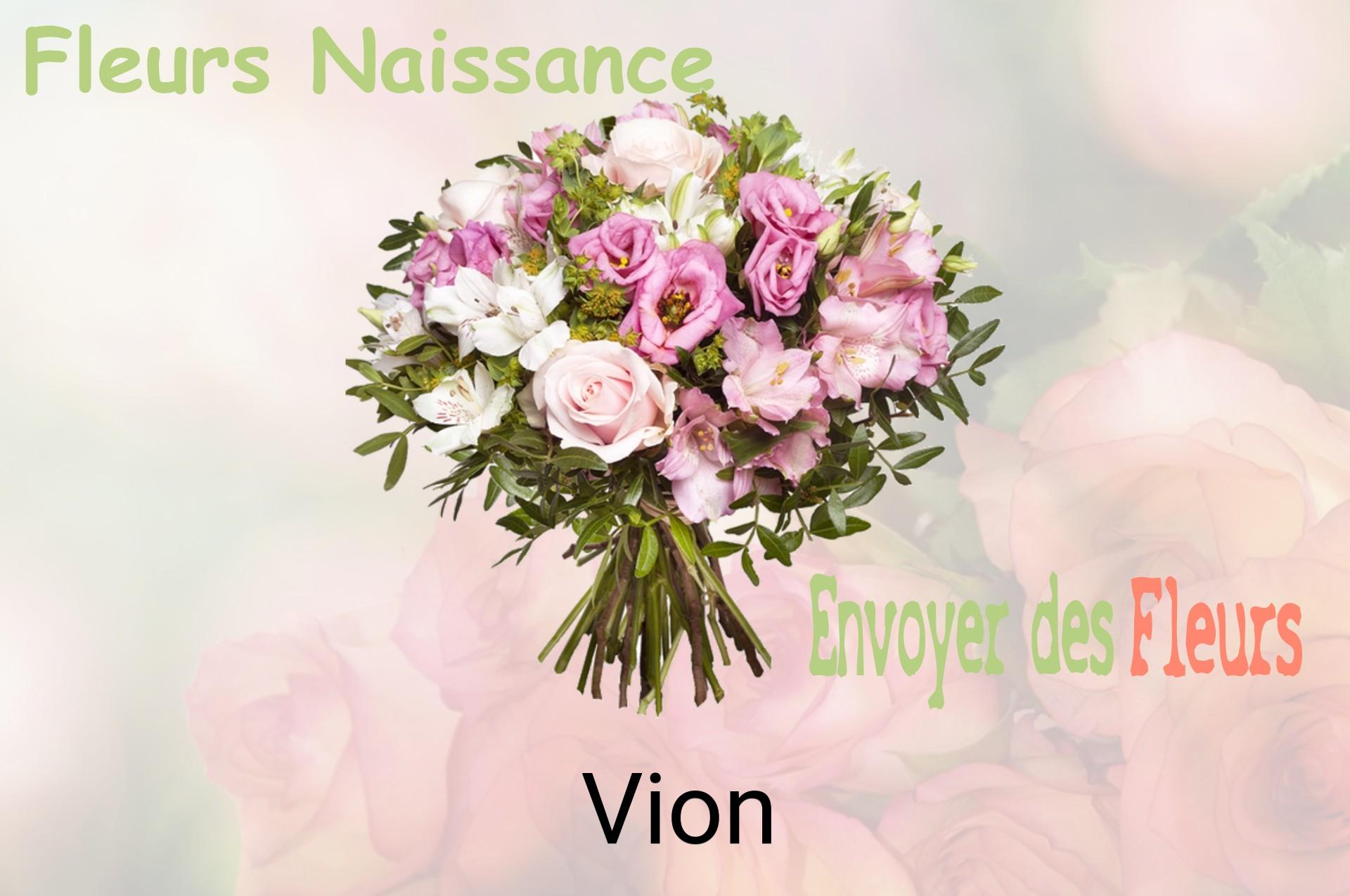 Bouquet de fleurs de naissance livré à Vion